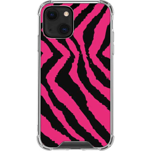 Retro Zebra iPhone 14 Plus Clear Case