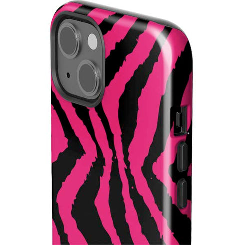 Retro Zebra iPhone 15 Impact Case
