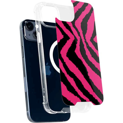 Retro Zebra iPhone 15 Plus MagSafe Case
