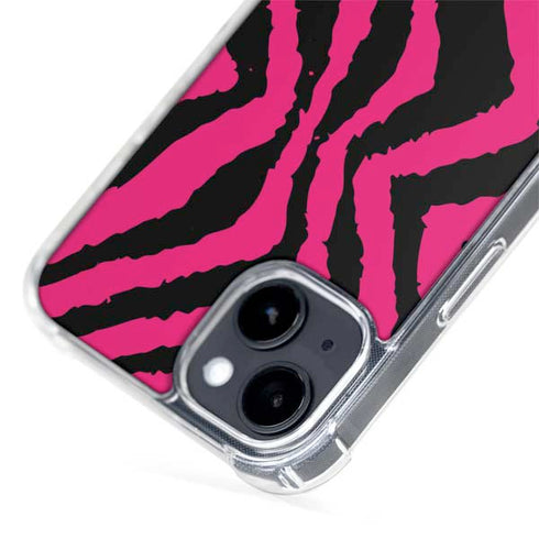 Retro Zebra iPhone 15 Plus MagSafe Case
