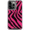 Retro Zebra iPhone 15 Pro Clear Case
