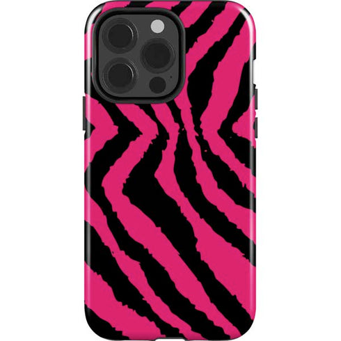 Retro Zebra iPhone 15 Pro Impact Case