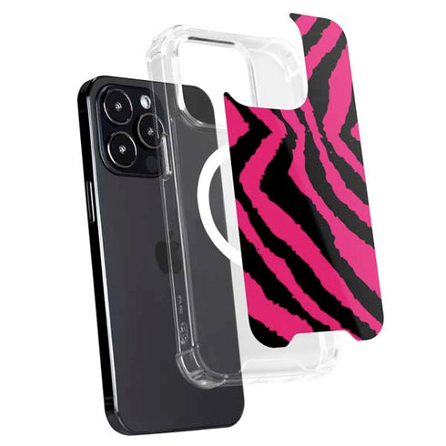 Retro Zebra iPhone 15 Pro MagSafe Case