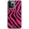 Retro Zebra iPhone 14 Pro Max Clear Case