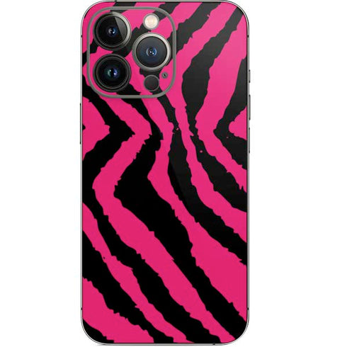 Retro Zebra iPhone 14 Pro Skin