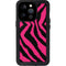 Retro Zebra iPhone 14 Pro Waterproof Case