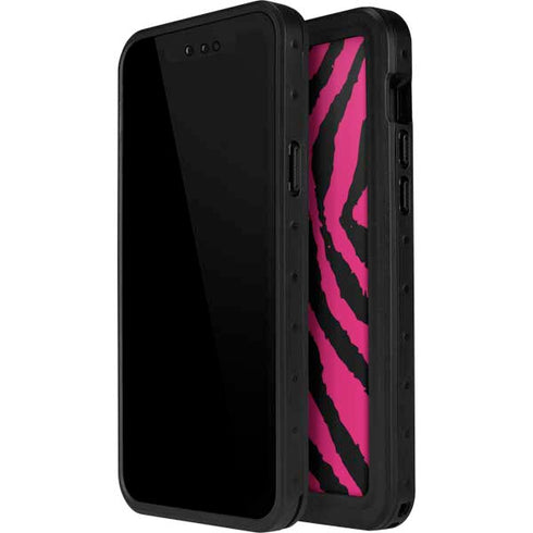 Retro Zebra iPhone 15 Plus Waterproof Case