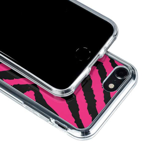 Retro Zebra iPhone SE (2nd & 3rd Gen) Clear Case