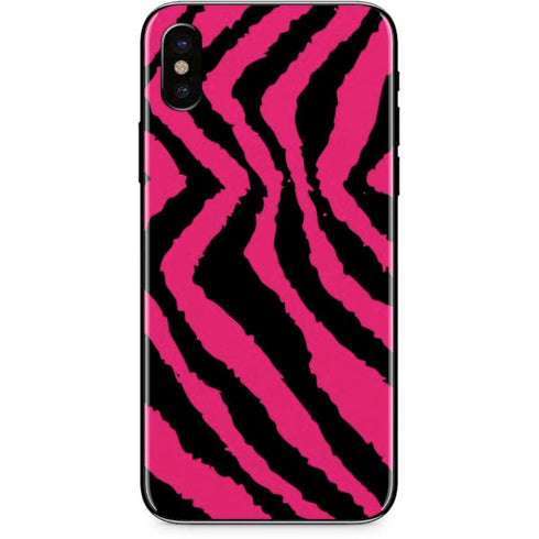 Retro Zebra iPhone X Skin