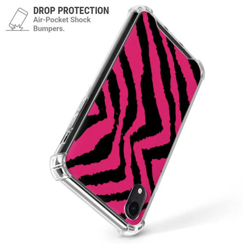 Retro Zebra iPhone XR Clear Case