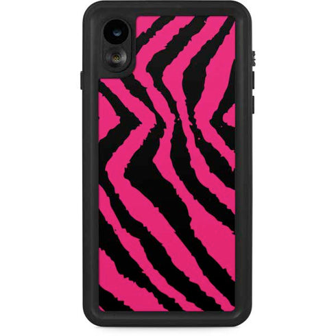 Retro Zebra iPhone XR Waterproof Case