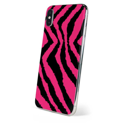 Retro Zebra iPhone XS Skin