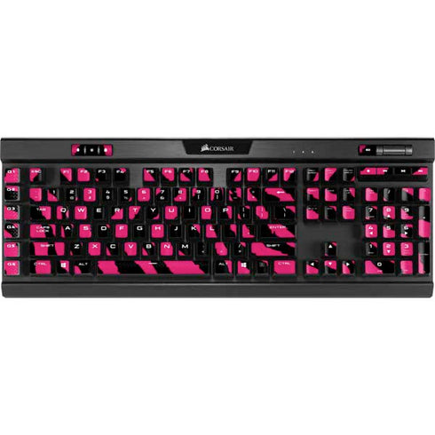 Retro Zebra K95 RGB PLATINUM Mechanical Gaming Keyboard Skin