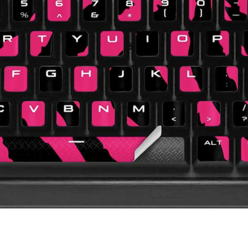 Retro Zebra K95 RGB PLATINUM Mechanical Gaming Keyboard Skin