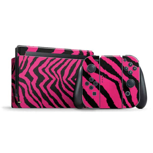 Retro Zebra Nintendo Switch Bundle Skin