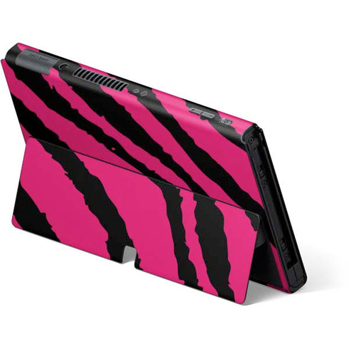 Retro Zebra Nintendo Switch OLED (2021) Skin