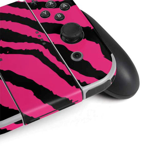Retro Zebra Nintendo Switch OLED (2021) Skin