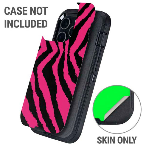 Retro Zebra Otterbox Defender iPhone Skin