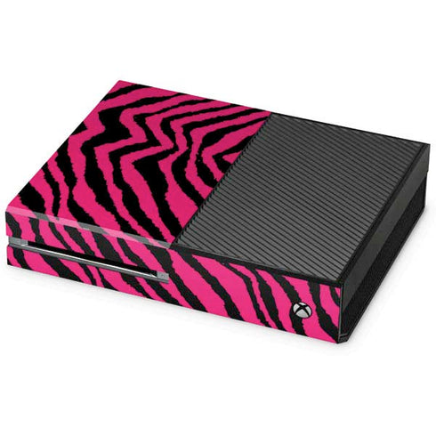 Retro Zebra Xbox One Console Skin