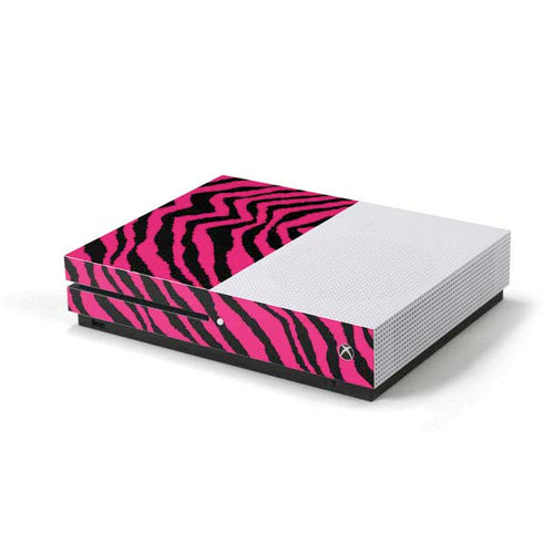 Retro Zebra Xbox One S Console Skin