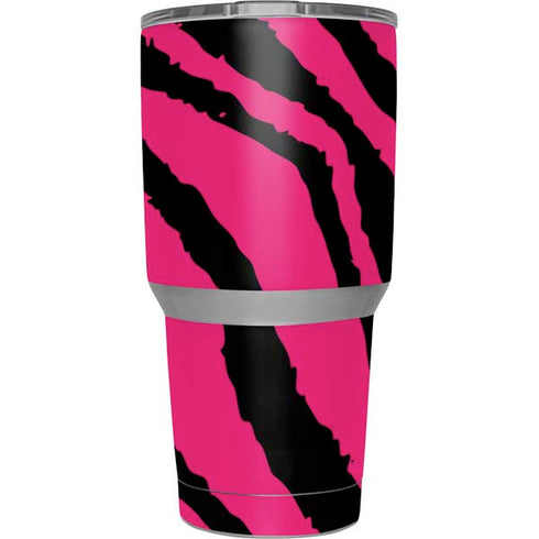 Retro Zebra Yeti 30oz Rambler Tumbler Skin