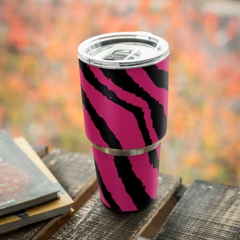 Retro Zebra Yeti 30oz Rambler Tumbler Skin