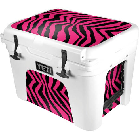 Retro Zebra YETI Tundra 35 Hard Cooler Skin