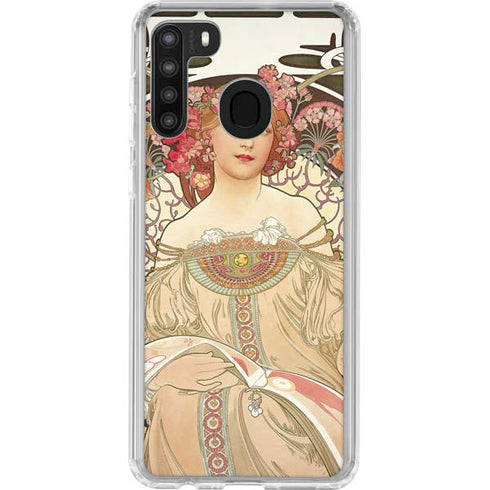Alphonse Mucha Reverie 1897 Galaxy A21 Clear Case