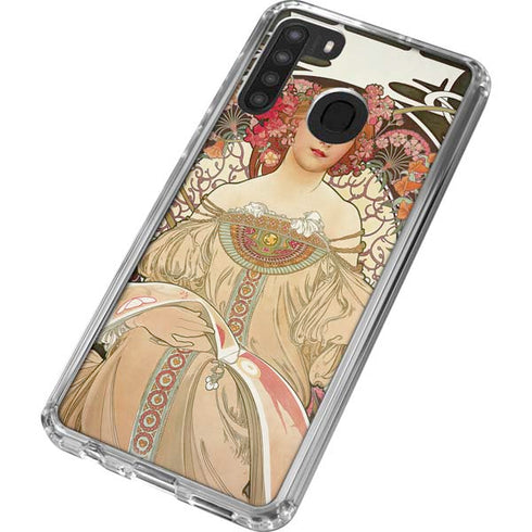 Alphonse Mucha Reverie 1897 Galaxy A21 Clear Case