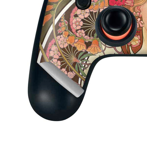 Alphonse Mucha Reverie 1897 Google Stadia Controller Skin