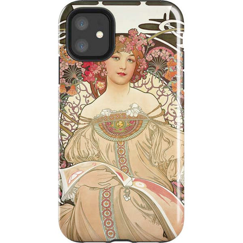 Alphonse Mucha Reverie 1897 iPhone 11 Impact Case
