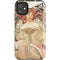 Alphonse Mucha Reverie 1897 iPhone 11 Impact Case