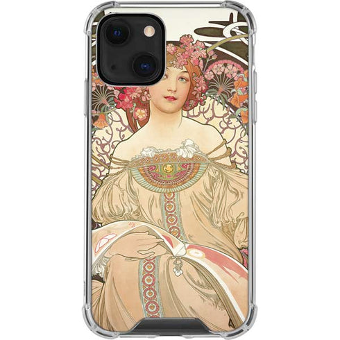 Alphonse Mucha Reverie 1897 iPhone 14 Clear Case