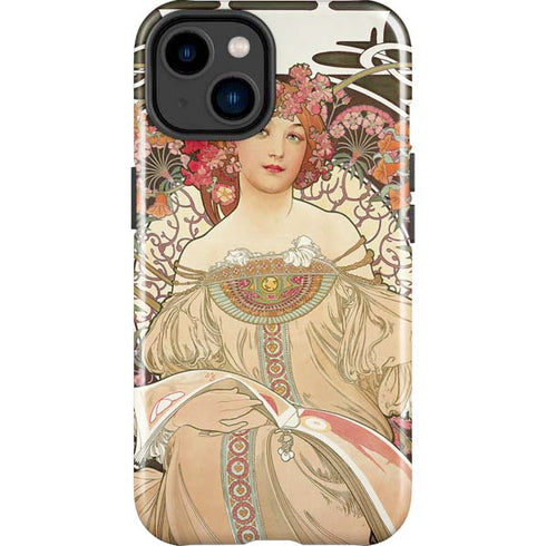 Alphonse Mucha Reverie 1897 iPhone 15 Plus Impact Case