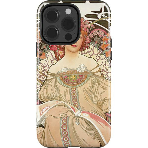 Alphonse Mucha Reverie 1897 iPhone 15 Pro Impact Case