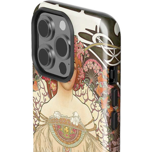 Alphonse Mucha Reverie 1897 iPhone 14 Pro Impact Case