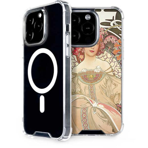 Alphonse Mucha Reverie 1897 iPhone 15 Pro MagSafe Case