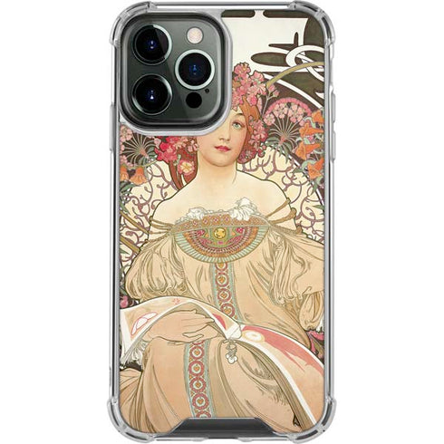 Alphonse Mucha Reverie 1897 iPhone 14 Pro Max Clear Case