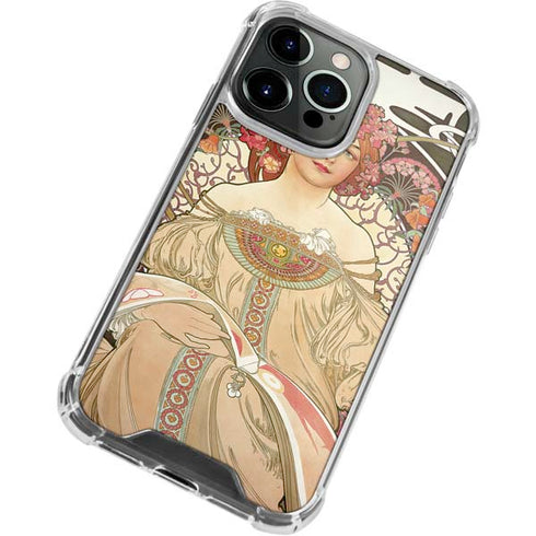 Alphonse Mucha Reverie 1897 iPhone 15 Pro Max Clear Case