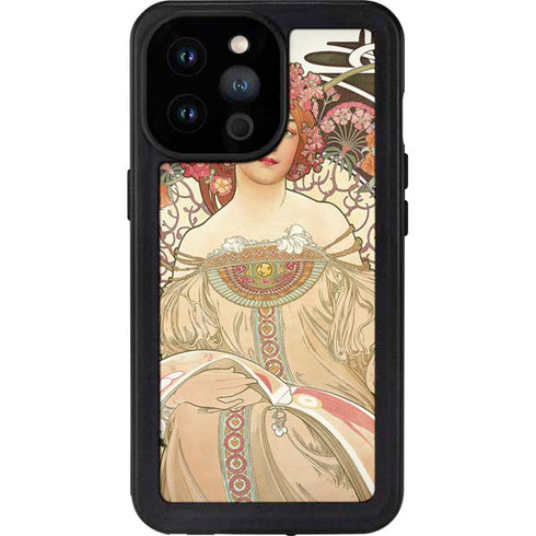Alphonse Mucha Reverie 1897 iPhone 14 Pro Max Waterproof Case