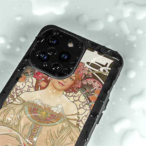 Alphonse Mucha Reverie 1897 iPhone 14 Pro Max Waterproof Case