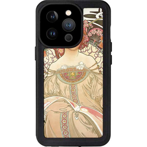 Alphonse Mucha Reverie 1897 iPhone 14 Pro Waterproof Case