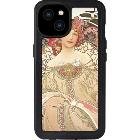 Alphonse Mucha Reverie 1897 iPhone 15 Plus Waterproof Case