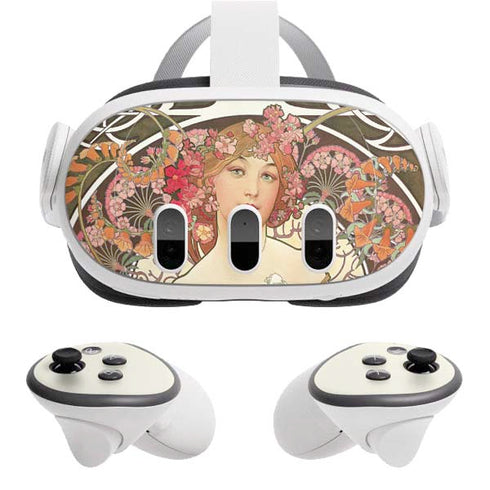 Alphonse Mucha Reverie 1897 Meta Quest 3 Skin