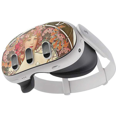 Alphonse Mucha Reverie 1897 Meta Quest 3 Skin