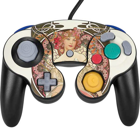 Alphonse Mucha Reverie 1897 Nintendo GameCube Controller Skin