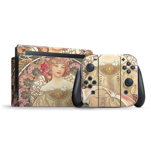 Alphonse Mucha Reverie 1897 Nintendo Switch Bundle Skin