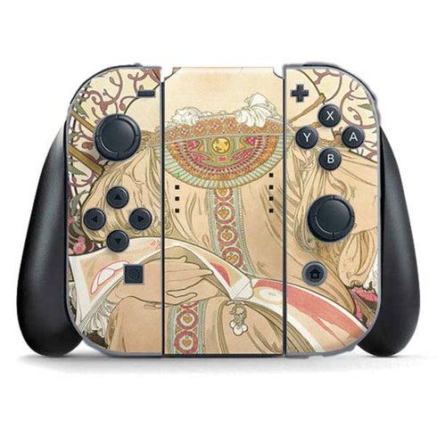 Alphonse Mucha Reverie 1897 Nintendo Switch (2017-2021) Joy-Con Controller Skin