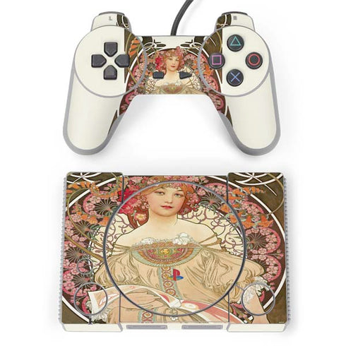 Alphonse Mucha Reverie 1897 PlayStation Classic Bundle Skin