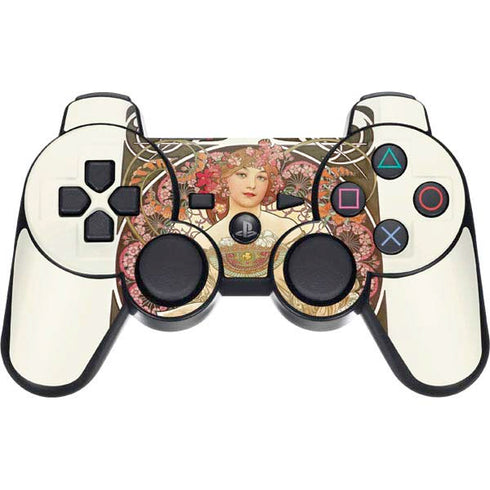 Alphonse Mucha Reverie 1897 PS3 Dual Shock wireless controller Skin